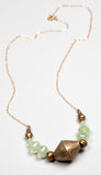 Mint Gemstone Necklace - alternate view