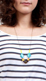 Turquoise + Jade Necklace - alternate view