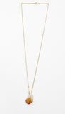 Citrine Drop Necklace - alternate view