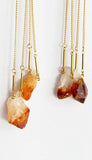 Citrine Drop Necklace - alternate view