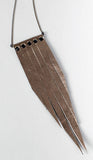 Fringed Leather Necklace - alternate view