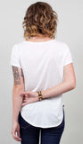Sara Tee in White - alternate view