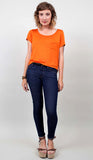 Sara Tee in Pumpkin - alternate view