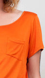 Sara Tee in Pumpkin - alternate view