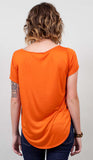 Sara Tee in Pumpkin - alternate view