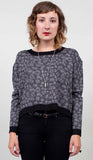 Cat Scratch Cropped Sweater - alternate view