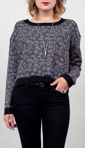 Cat Scratch Cropped Sweater