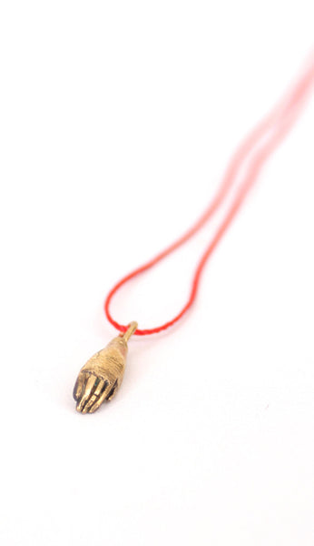 Golden Hand Necklace