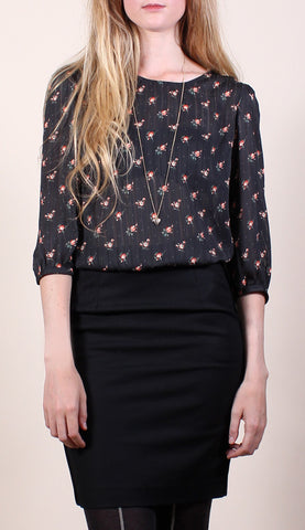 Nina Button Back Top