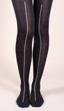 Boucle Seam Tights - alternate view