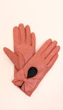 Coral Bow Gloves - alternate view