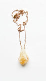 Citrine Drop Necklace - alternate view