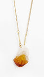 Citrine Drop Necklace - alternate view