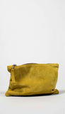 Suede Mini Clutch in Ochre - alternate view